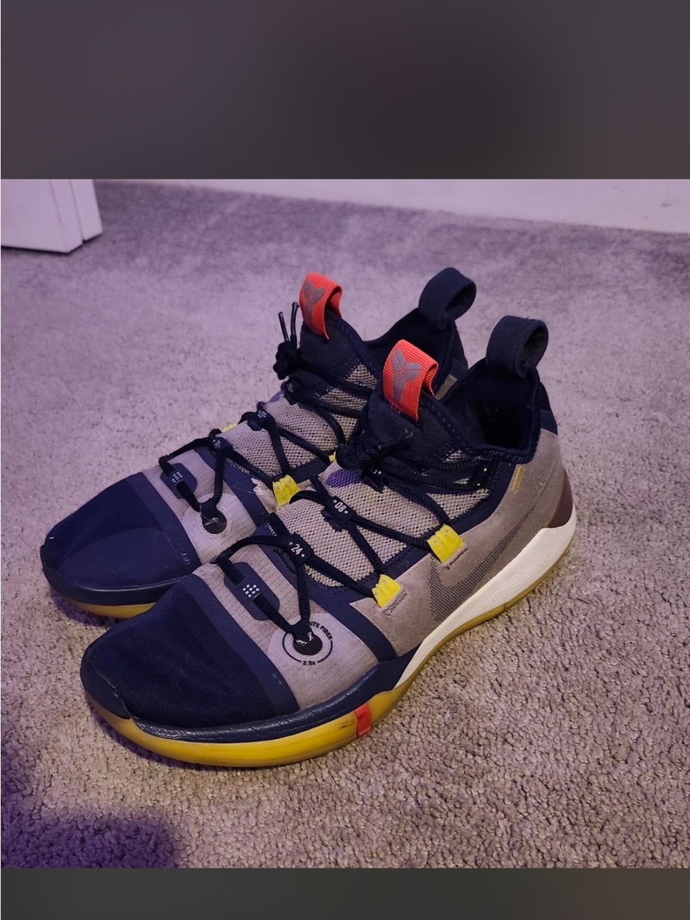 Kobe AD exodus sail multi colored basketball shoes 10.5